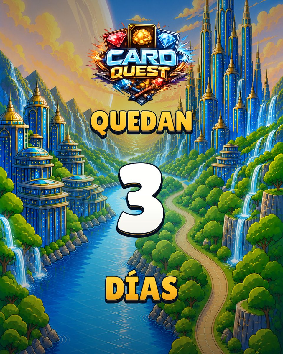 CardQuest_Game's tweet photo. ⏳ ¡Solo quedan 3 días!

El 1 de octubre comienza la aventura de CardQuest. 🌍👣🎴

Camina, explora, encuentra cofres y completa tu colección. ¿Hasta dónde llegarás?

#CardQuest #IndieGame #MobileGaming https://t.co/I2DggeNulE
