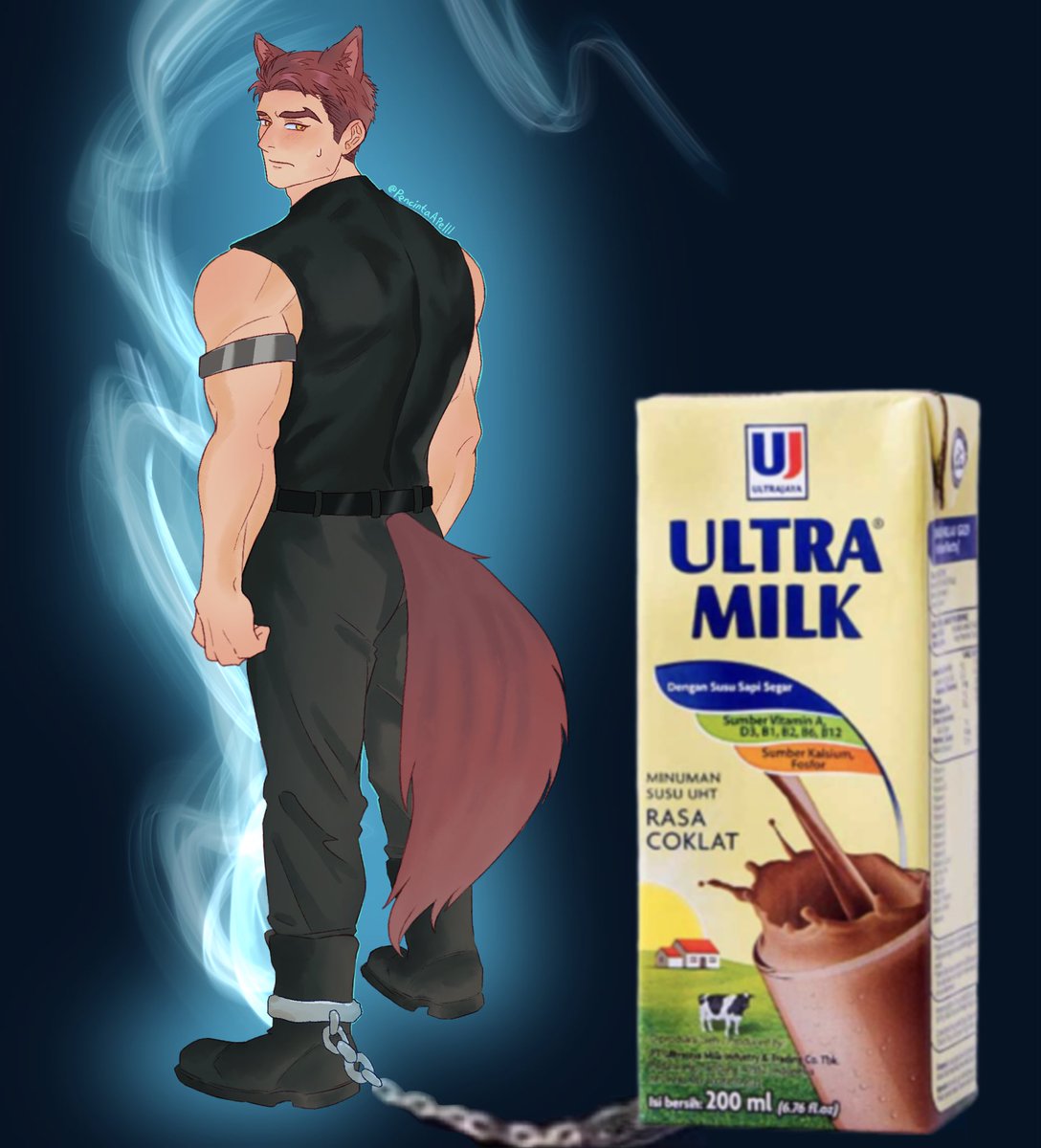 PencintaApelll's tweet photo. I love you choco milk #valko https://t.co/RR4q3OTJqY