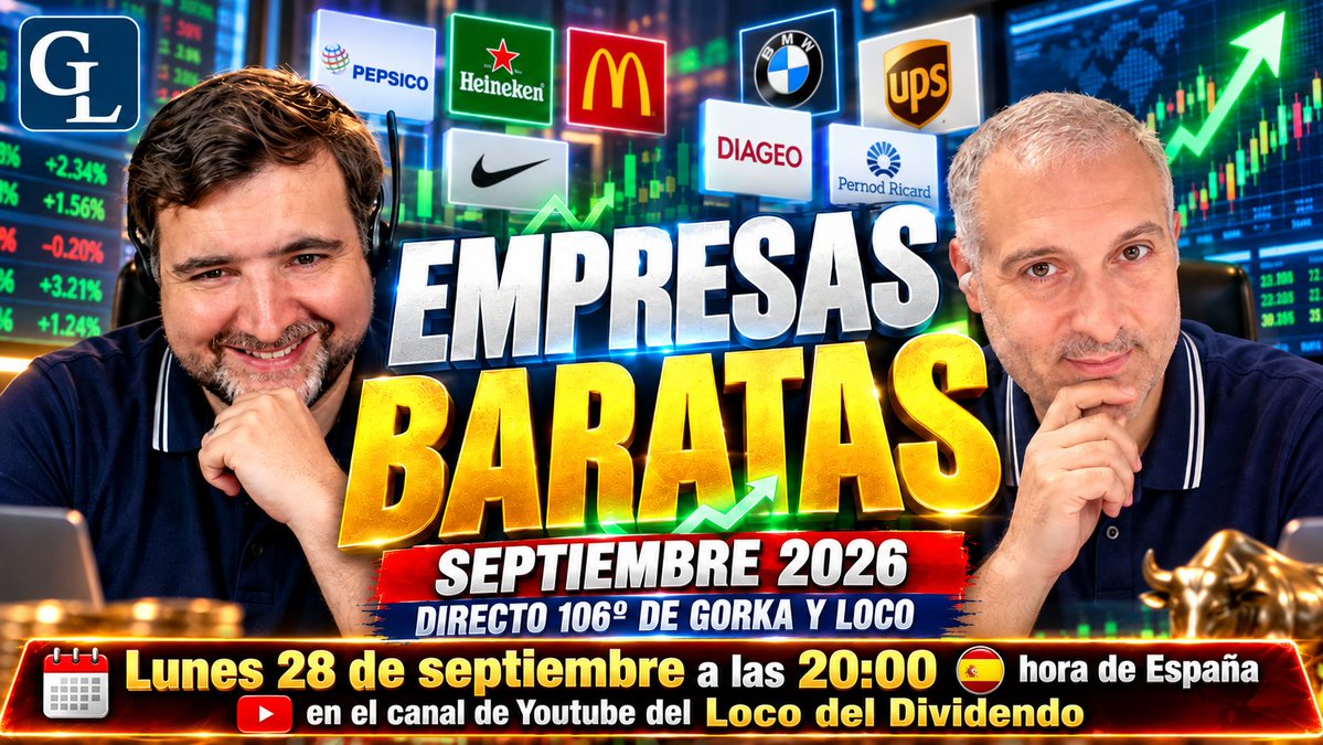 LocodlDividendo's tweet photo. Esta tarde a las 20:00 directazo con Gorka.

¡no te lo pierdas! https://t.co/vfKpXPJUYX