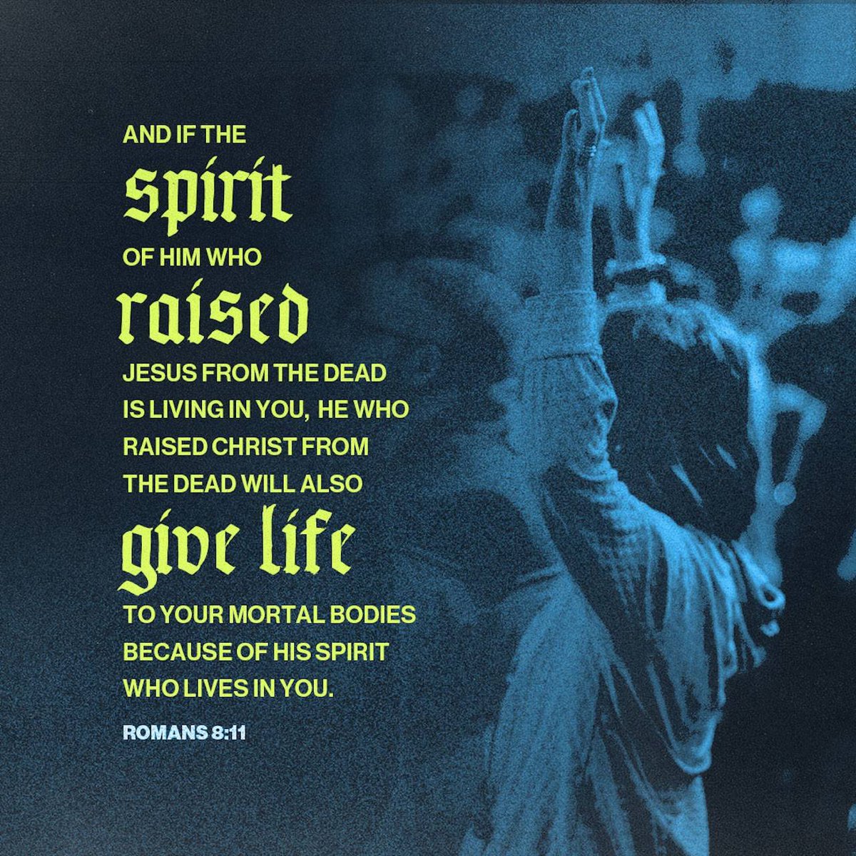 Dj_deadelvis's tweet photo. “And if the Spirit of him who raised Jesus from the dead is living in you, he who raised Christ from the dead will also give life to your mortal bodies because of his Spirit who lives in you.”
Romans 8:11 NIV

https://t.co/1HdB9TkZKZ https://t.co/Ce0ICybJ29