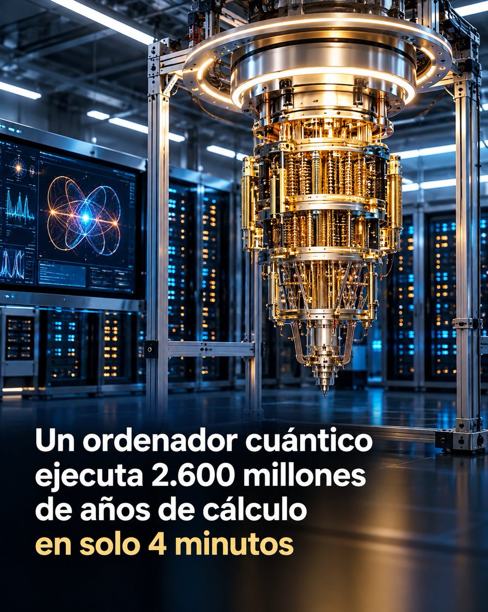 tusmedios's tweet photo. El ordenador cuántico chino Jiuzhang completó en solo 4 minutos un cálculo que a un superordenador tradicional le llevaría miles de millones de años.

Investigadores chinos lograron este avance utilizando 76 fotones mediante una técnica conocida como muestreo de bosones gaussianos. El resultado muestra el enorme potencial de la computación cuántica basada en fotones para resolver determinados problemas que están fuera del alcance práctico de los ordenadores convencionales.

Y no se trata únicamente de velocidad. Este tipo de tecnología podría tener aplicaciones en campos como la química cuántica, el desarrollo de nuevos materiales, la optimización de problemas extremadamente complejos y las futuras redes cuánticas.

La computación cuántica sigue estando lejos de sustituir a nuestros ordenadores actuales, pero experimentos como Jiuzhang demuestran que, para ciertas tareas muy específicas, ya puede alcanzar capacidades que parecían imposibles.