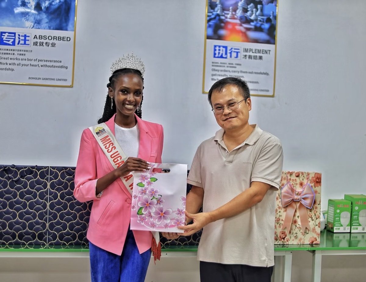 AngelizRCL's tweet photo. It was such an amazing experience with the queens as the @MissUgOfficial finalists 2026/2027 
As someone who loves volunteering in charity l had fun doing the charity and touring the various industries at @Liaoshenpark and I’m so grateful for the memories made and impact https://t.co/Gl5upgh76q