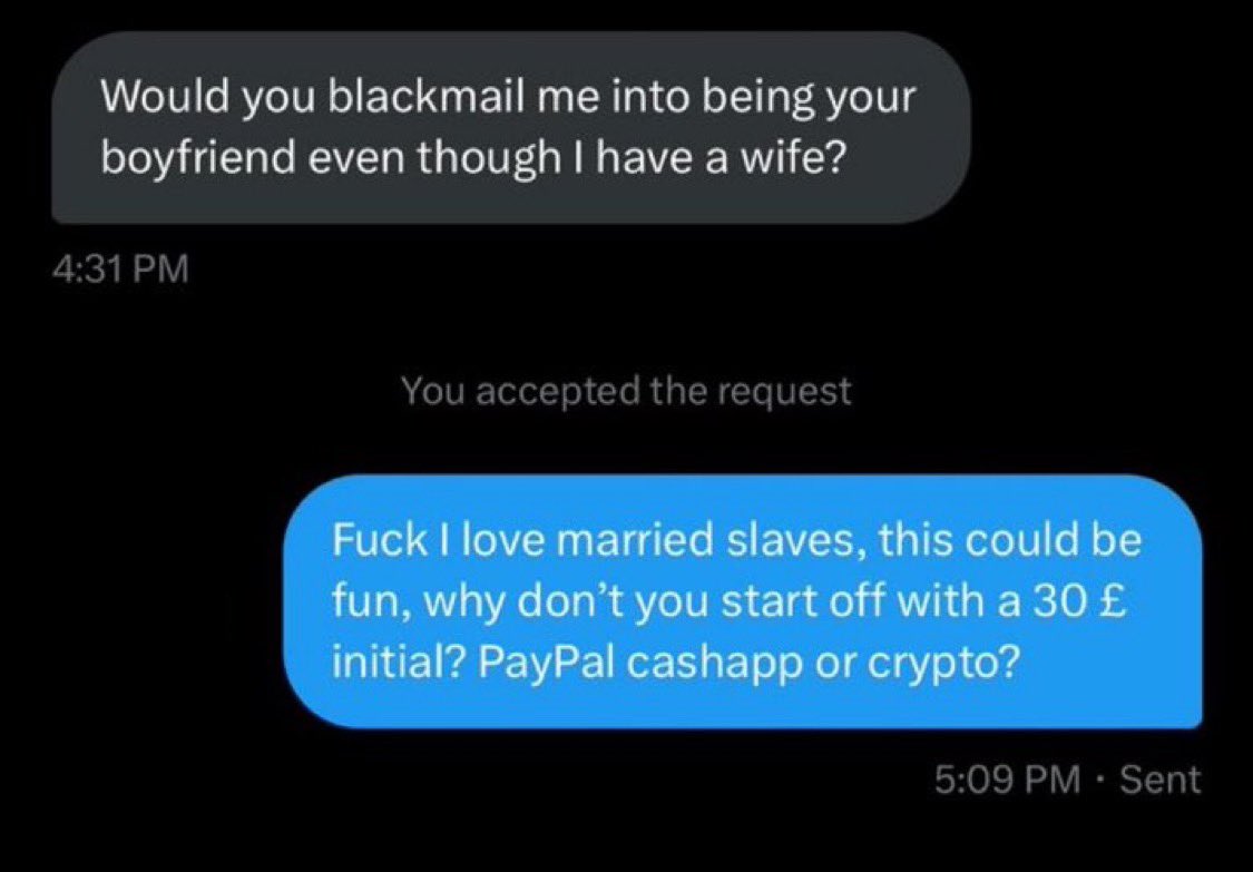 RubyResee222's tweet photo. 🤷🏼‍♀️Married SLAVES >>> 

It’s so HOT to think that I’m literally making a MARRIED man prioritise me. 🥵😈

#findom #feet #CASTRATION #sissy #US #NC #CNC #TPE #paypig #EXECUTRIX #sissy https://t.co/0oXVIToT9i