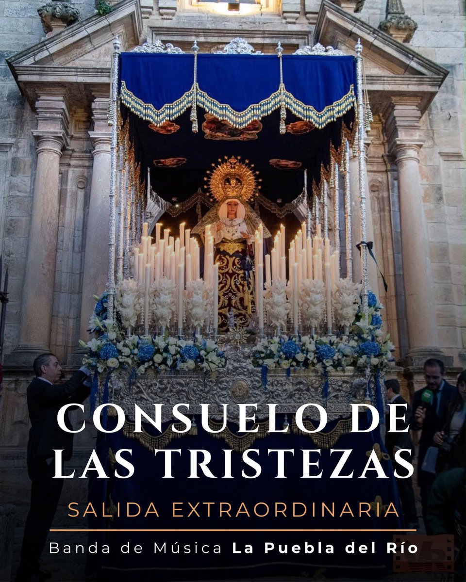 bmlapuebla's tweet photo. 🎶 NOTICIA | 𝐒𝐚𝐥𝐢𝐝𝐚 𝐞𝐱𝐭𝐫𝐚𝐨𝐫𝐝𝐢𝐧𝐚𝐫𝐢𝐚 𝐝𝐞 𝐌𝐚𝐫𝐢́𝐚 𝐒𝐚𝐧𝐭𝐢́𝐬𝐢𝐦𝐚 𝐂𝐨𝐧𝐬𝐮𝐞𝐥𝐨 𝐝𝐞 𝐥𝐚𝐬 𝐓𝐫𝐢𝐬𝐭𝐞𝐳𝐚𝐬 𝐝𝐞 𝐑𝐨𝐧𝐝𝐚

Nos complace anunciar el acuerdo alcanzado con la Hermandad del Huerto de Ronda para que los #SonesDeLaPuebla acompañen a María Santísima Consuelo de las Tristezas en su salida extraordinaria por el LXXV aniversario de su bendición, que tendrá lugar el próximo 5 de junio de 2027.

🤝 Agradecemos al Hermano Mayor y Junta de Gobierno la confianza depositada en nuestra música para lo que será, sin lugar a dudas, un día histórico.

¡Que suene #LaPueblaEnRonda!
