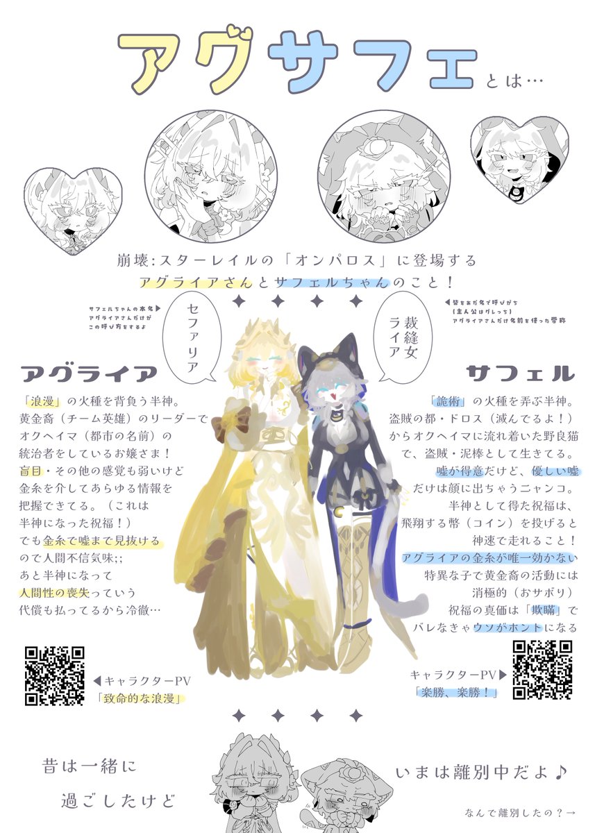 cu_te_ne's tweet photo. マブに推しカプをプレゼンするために資料作ったので、せっかくなので世に放ちます✨️
アグサフェってステキ〜(;_;) https://t.co/OvJ9DLeCZx