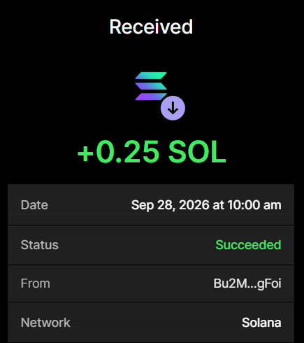 SigmaBullSol's tweet photo. 50M $SIGMABULL Successfully purchased ✅

Buy now before the presale ends

Send SOL To Presales Wallet:
EB6HcbQXufnxCeRxfJkngw4pNnbc5Ymwh5usGVmrngAH
 
Txn: https://t.co/ks8CjcF4Kq

Min buy: 0.2 SOL Max: 10 SOL

0.2 SOL → 40,000,000 $SIGMABULL
0.5 SOL → 100,000,000 $SIGMABULL
1 SOL → 210,000,000 $SIGMABULL

Retweet & Drop SOL Address