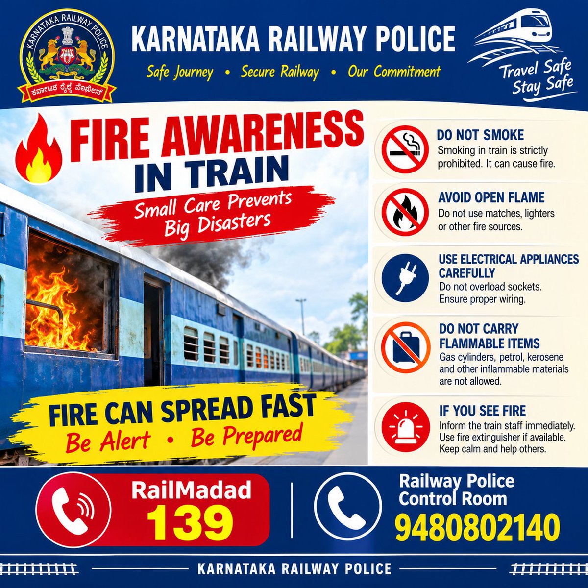 KARailwayPolice's tweet photo. @DgpKarnataka @KarnatakaCops @rpfswr @CPBlr @CPMysuru @CPBELAGAVI https://t.co/PwwTMB72gd