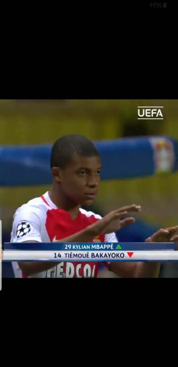 tssport01's tweet photo. 10 years ago today, 17 year old Kylian Mbappe made his UCL debut with AS Monaco. He would go on to score 6 goals in 6 KO matches that season leading Monaco to UCL Semi-Final. https://t.co/hXB9AF1NHX