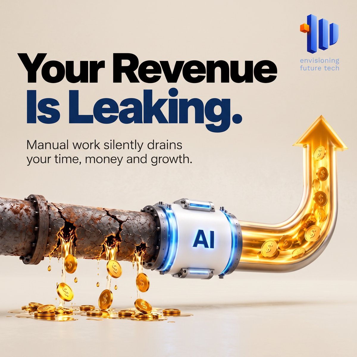 teamtecwor's tweet photo. Manual work is a quiet budget killer.
💡 Envision the future of your workflow.
👉 Drop us a DM or visit the link in bio to audit your automation readiness today.
#BusinessGrowth #AIAutomation #ProductivityHacks #TechSolutions #SmartWork https://t.co/pjegQbS1si