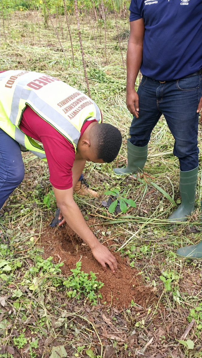 Kwesi_Obour1's tweet photo. This morning, I decided to plant some economic trees, including Ofram, not just for today, but for the future. 

Trees give us shade, help regulate temperatures, store carbon, protect our soils and provide valuable resources for generations.

We consume energy every day, but we sometimes forget that nature also works quietly to support the environment that sustains us.

Plant a tree today. Someone else may enjoy its shade tomorrow.