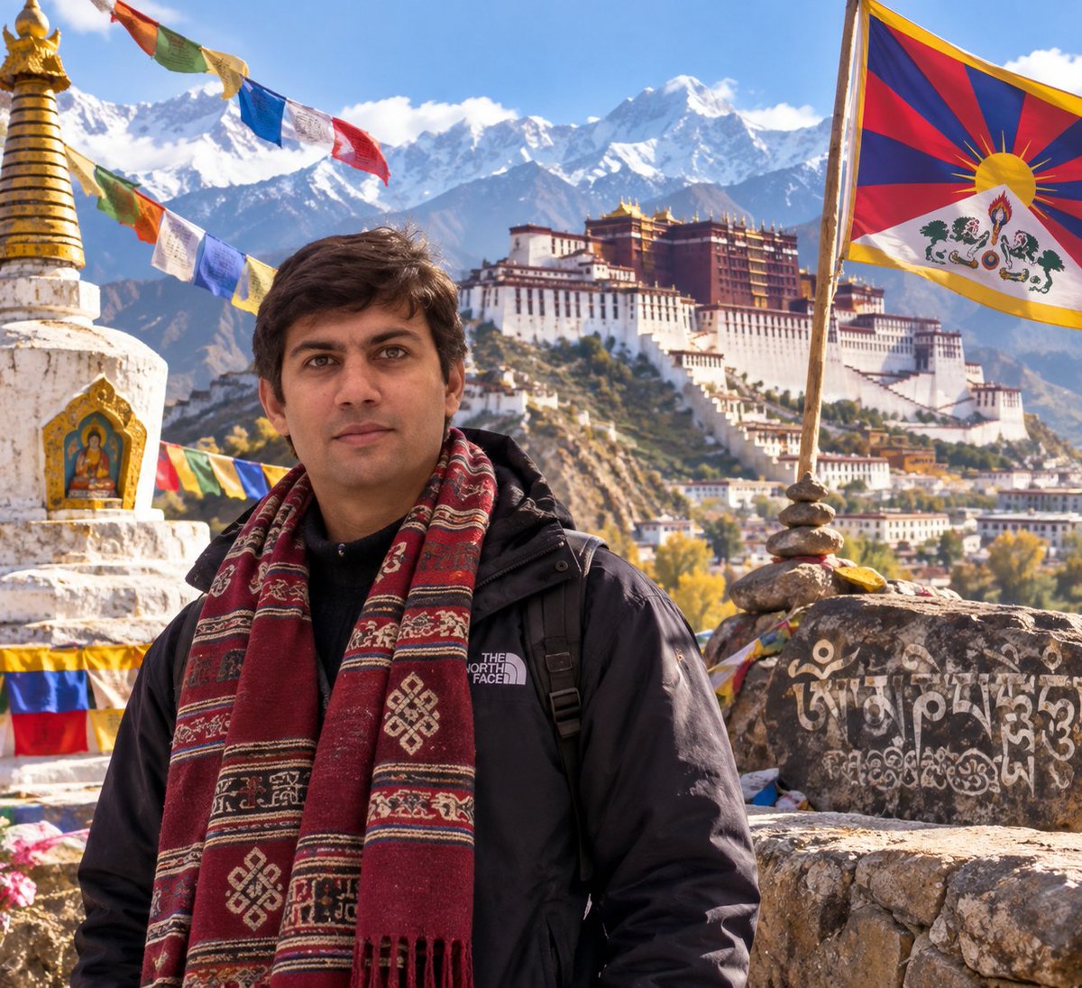 AtitBhardwaj's tweet photo. Tibet ( AI content )  Use old pic https://t.co/mXg8088WiR