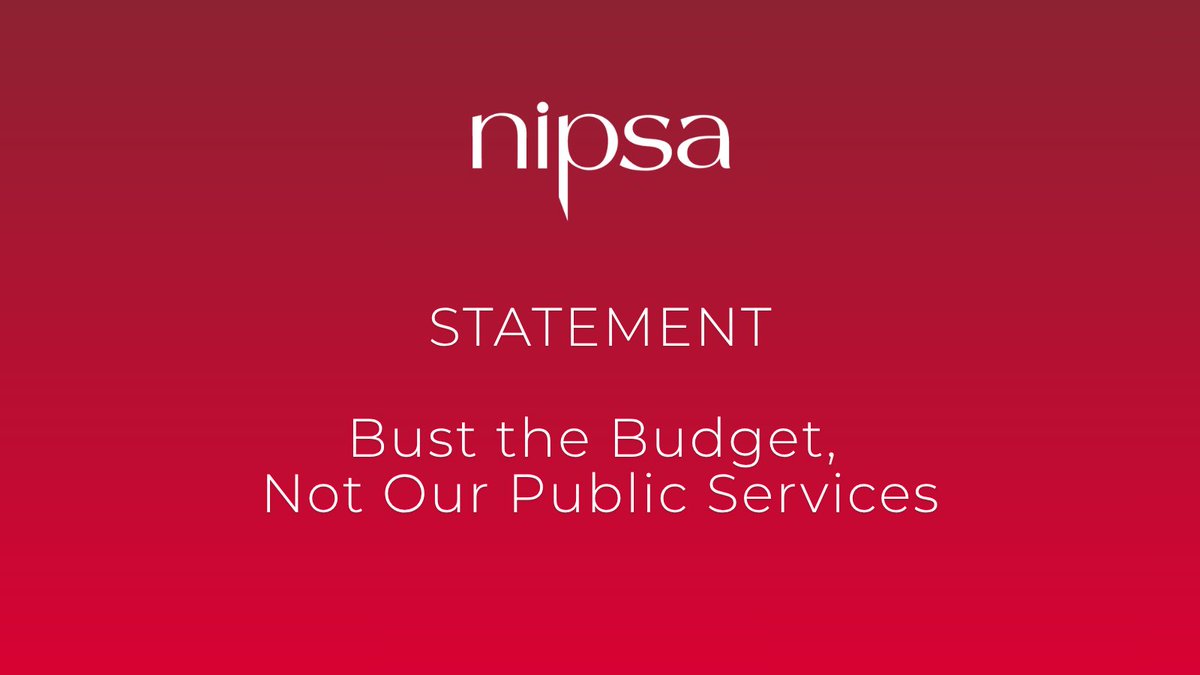nipsa's tweet photo. NIPSA has called on working class people to stand united in defence of our public services.

Ministers must be prepared to bust the Budget rather than make workers pay the price for continued underfunding. 

🔗 https://t.co/VgXxENpHt8 

#NIPSA #Stormont #Budget #PublicServices https://t.co/5TpjG2vm1T
