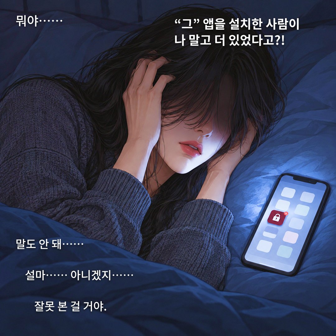 nuaroomOfficial's tweet photo. 토요일 오후 4시 12분. 봉사모임 뒷정리가 끝난 복지관 복도.

재미없을 정도로 반듯한 남자였다. 공손한 말투에 태도.

단체사진 좀 찾아달라며 건네받은 그의 휴대폰에서, 실수로 홈 화면이 열렸다.

거기엔, 너무 익숙한 아이콘 하나가 보였다.
…내가 매일 밤 들어가는, "그" 앱이었다.

⭐IOS: https://t.co/1iHLSzy3Vk
⭐Android: https://t.co/YQna8QOdh1
⭐누아룸 공식 디스코드: https://t.co/EBCewG75QC