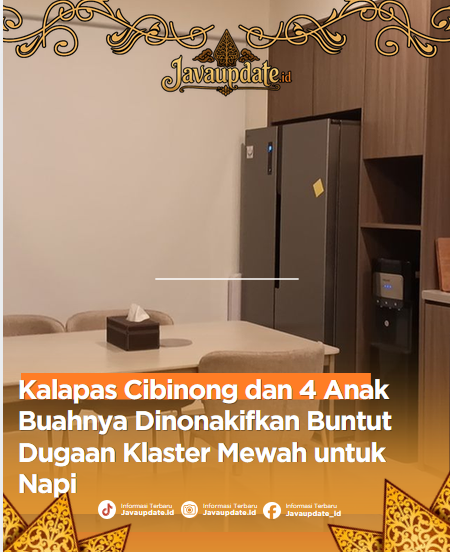 javaupdateid's tweet photo. Kementerian Imigrasi dan Pemasyarakatan menonaktifkan Kepala Lapas Kelas II Cibonong Wisnu Hani Putanto dan empat anak buahnya. Penonaktifan dilakukan setelah Ombudsman RI menemukan adanya kluster rumah mewah yang diduga digunakan oleh narapidana di lingkungan Lapas Cibinong. https://t.co/3fOPKaON0x