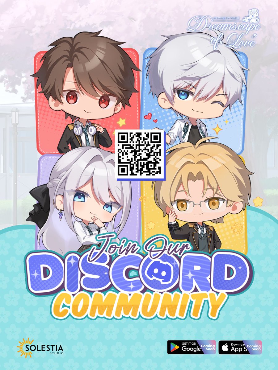 DreamscapeID's tweet photo. Dreamscape of Love | Join Our Discord Community
Buat Yumeru-san yang ingin jadi bagian dari community, bisa join dari link https://t.co/VGG8adRUl3, atau langsung scan QR code ya. See yoy! ₍ᐢ.ˬ.ᐢ₎♡~
#DreamscapeOfLove #SolestiaStudio #DiscordCommunity #Otome #VisualNovel https://t.co/oeHv6XV0xW