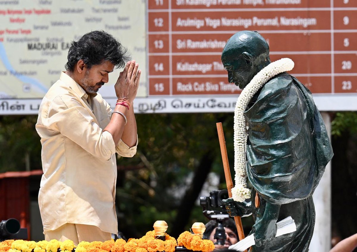 THChennai's tweet photo. Following renovation to the tune of ₹10.25 crore, the Gandhi Memorial Museum in #Madurai was inaugurated by #TamilNadu Chief Minister C. Joseph #Vijay on Monday. 

📸: R. Ashok (@ashokfoto) / The Hindu https://t.co/KD83t7PsZX