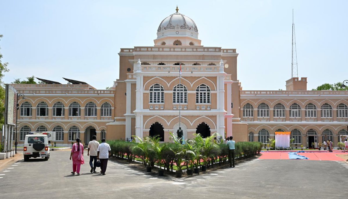 THChennai's tweet photo. Following renovation to the tune of ₹10.25 crore, the Gandhi Memorial Museum in #Madurai was inaugurated by #TamilNadu Chief Minister C. Joseph #Vijay on Monday. 

📸: R. Ashok (@ashokfoto) / The Hindu https://t.co/KD83t7PsZX
