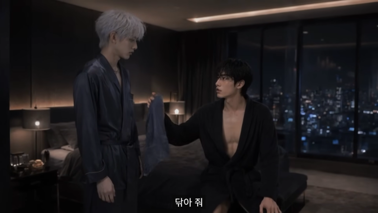badkami1's tweet photo. 순진한 애한테 너무 과하게 섹시한 모습을 보이면 안되요
샤워 직후에 가운하나 걸치고 섹시하게 등장하셔서
그런 대사를 치시니깐 입만 살았지 이런거에 면역없는 동주가
당황해서 얼빵한 대사를 치잖아요!!
#나쁜친구 #aibl #badfriend https://t.co/PT3xq60uAj