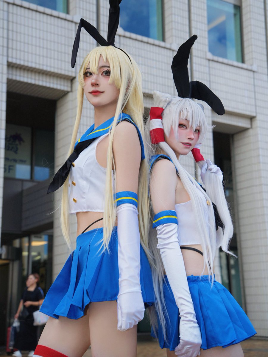 ra__yu807's tweet photo. cosplay / 艦隊これくしょん 

　　　島風 ＆ 天津風 ｰ島風衣装併せｰ

 #艦これコスプレ 
 #艦隊これくしょんコスプレ https://t.co/OzxtnnnOui