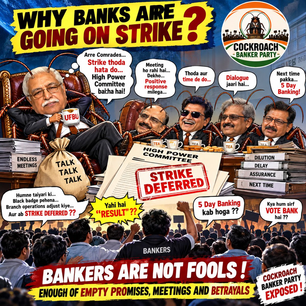 CockroachBank's tweet photo. #ResignCHV #UFBUShudhikaran https://t.co/gmO5RSCB68