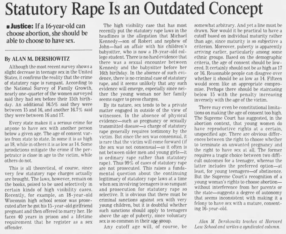 dongulusramrod's tweet photo. @Ken_Lee_of_MT @AmrEgy6 @YouKnoImHim I posted the article in response to the question I asked at the end of my post smart guy, but I'm glad you wanted to see Dershowitz's pedo spew for yourself, now let's see how you reconcile your stance when you read this: https://t.co/HUhUWHDYkq