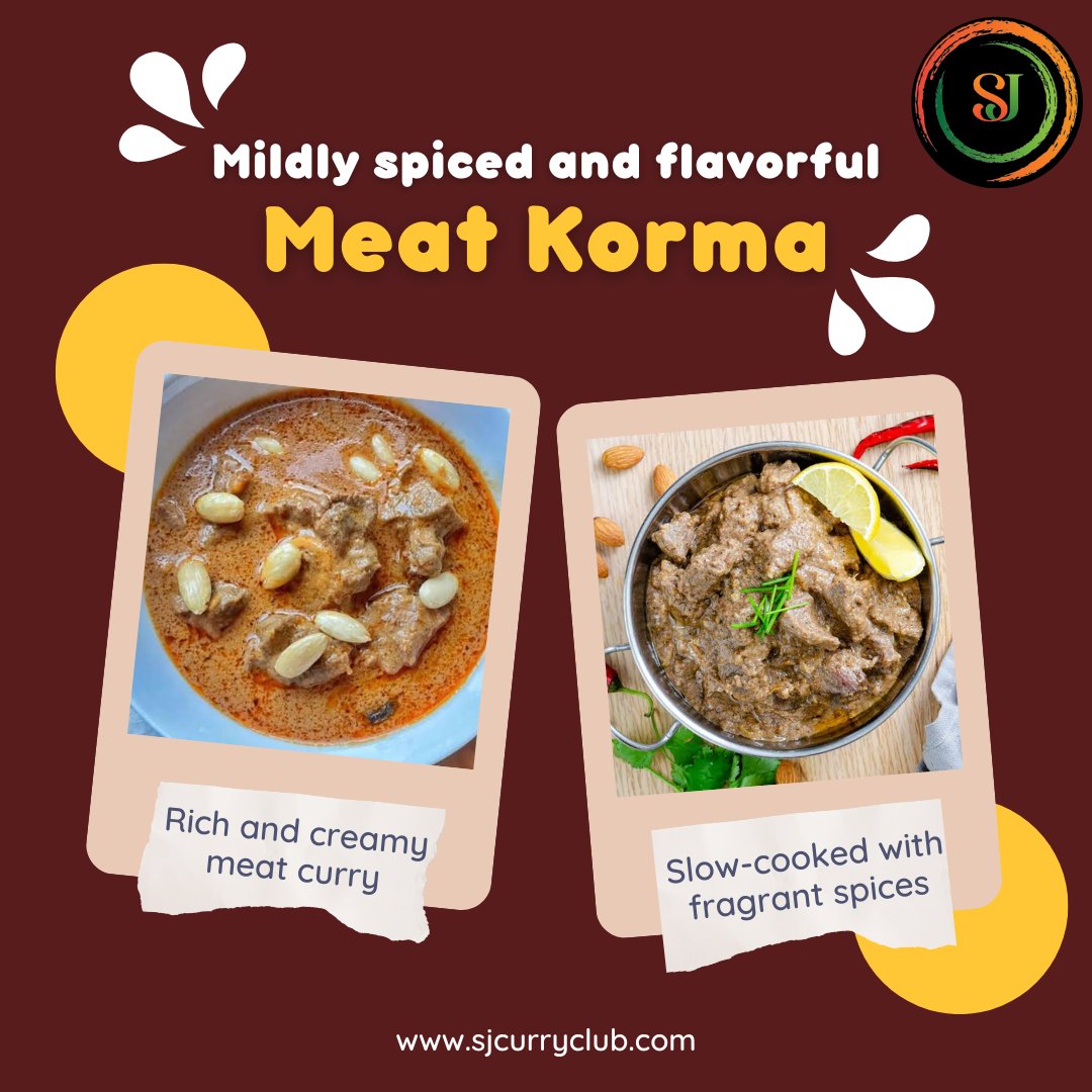 sjcurryclubtc's tweet photo. Enjoy our Meat Korma at SJ Curry Club, where tender meat simmers in a luxurious spiced gravy, bringing authentic Indian flavors and comforting indulgence to Turks & Caicos Islands.🥩✨
https://t.co/pXQXcwsNwB
+1 (649) 232-7289
#turksandcaicos #turksandcaicosfood #MeatKorma https://t.co/FgC8NoyAM6