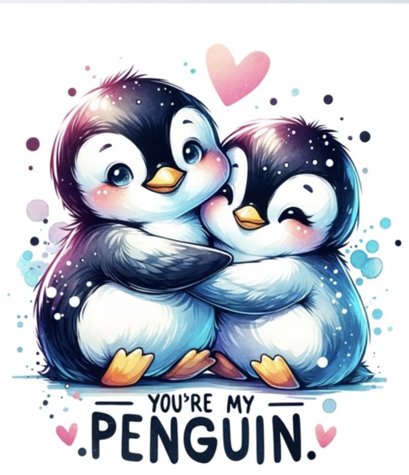Valhacked's tweet photo. @RealPenguin01 Love you bunches! Thank you for spreading cheer, positivity and love to so many of us! We love you. 
You are all of OUR penguin and we are grateful! https://t.co/OHQSLfZwH8