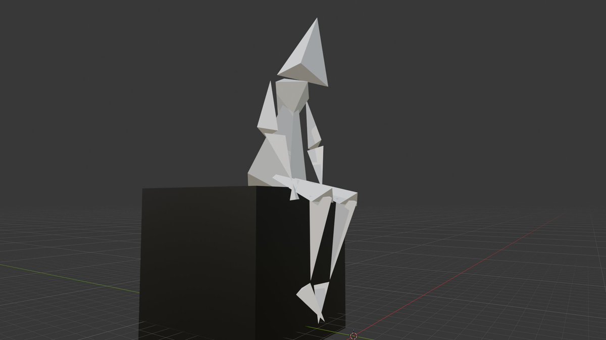 SpongeBobModder's tweet photo. I tried doing a body only using #Cones in #Blender, At first I didn't like the result, but after doing some #posing, I ended liking the way it looks https://t.co/c6CPE3jlLZ