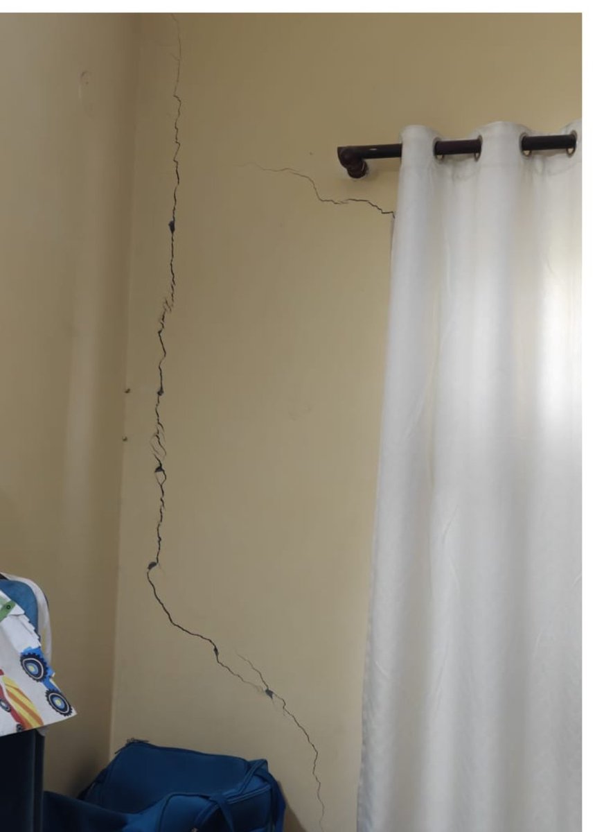 FocusOnHoppus's tweet photo. @indiatvnews @TheHussainRizvi Damage in whole house due to Builder Sushil Gupta and Son Paras Gupta (Paras Ace Developers) ILLEGAL BASEMENT construction.
Lanter is tilted to one side. Complaints from 2.5 years. @myogioffice @gdagzb #VCGZB @ZeeNews @ghaziabadpolice @dgpup @dm_ghaziabad https://t.co/OlggNktwq0