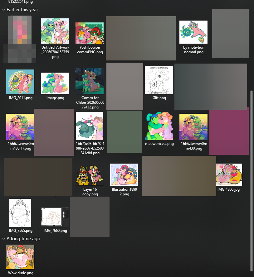 squirmbutt's tweet photo. look at all this yumeship art or art i got of my fo https://t.co/aOJdWgDtLW