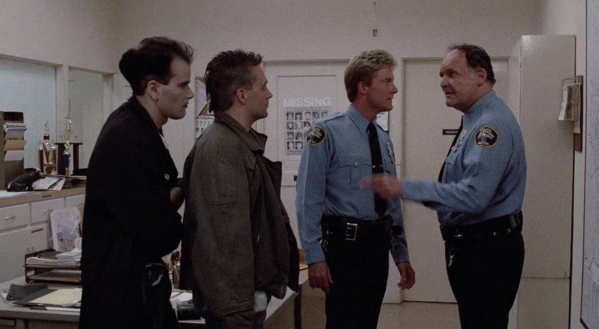 basilottie's tweet photo. @schizorepublica Being the cop in a cheesey 80s horror small town must’ve been awesome barring the horror. The “80sLand” archetype those movies portrayed was always really high trust. https://t.co/AaJrlDGQ8L