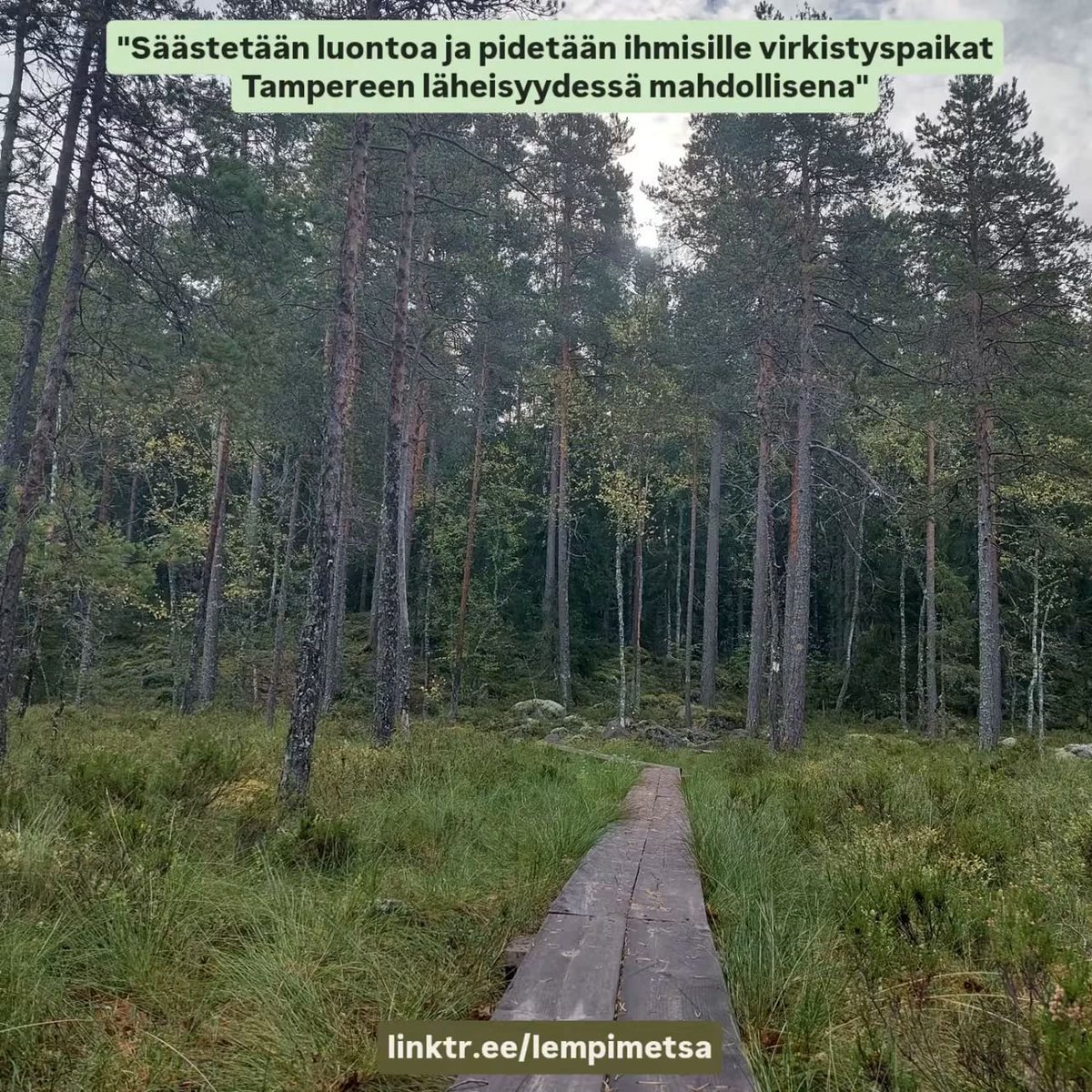 Umeetiusbaarus's tweet photo. "Säästetään luontoa ja pidetään ihmisille virkistyspaikat Tampereen läheisyydessä mahdollisena"

Lue lehti, allekirjoita adressi ja tule mukaan!
https://t.co/XrxRPpl0RM

#LemPiMetsänPuolesta
#Virkistys
#PelastaLähimetsät
#KaadetaanKaava
#EiPuskiaistenMoottoritietä https://t.co/qfnHUlG0RQ