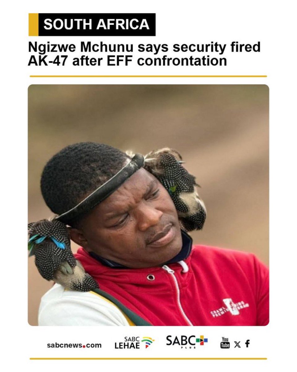 AfricaisBlack's tweet photo. When Ngizwe Mchunu’s crew was firing AK-47s at EFF members in Inanda, you all treated it as a political joke. You laughed, made memes, and defended it because it was aimed at a faction you hate.

You didn't demand those guns be confiscated. You didn't demand arrests. But when those AK 47 guns end up in a tavern and shoot your siblings, suddenly it's a national tragedy. It's not a joke anymore, is it? 🇿🇦