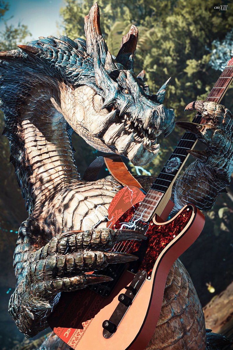 Ciel13th's tweet photo. Lagiacrus ラギアクルス 🎸

#MHWilds #MonsterHunter https://t.co/f7gtqhKnOp