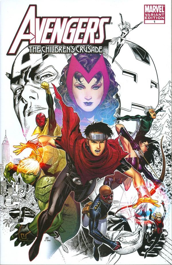 ClaireBrookn's tweet photo. I can say that the “ The Children's Crusade” saga will be very well adapted in #AvengersSecretWars https://t.co/Ysd5Epx8Zq