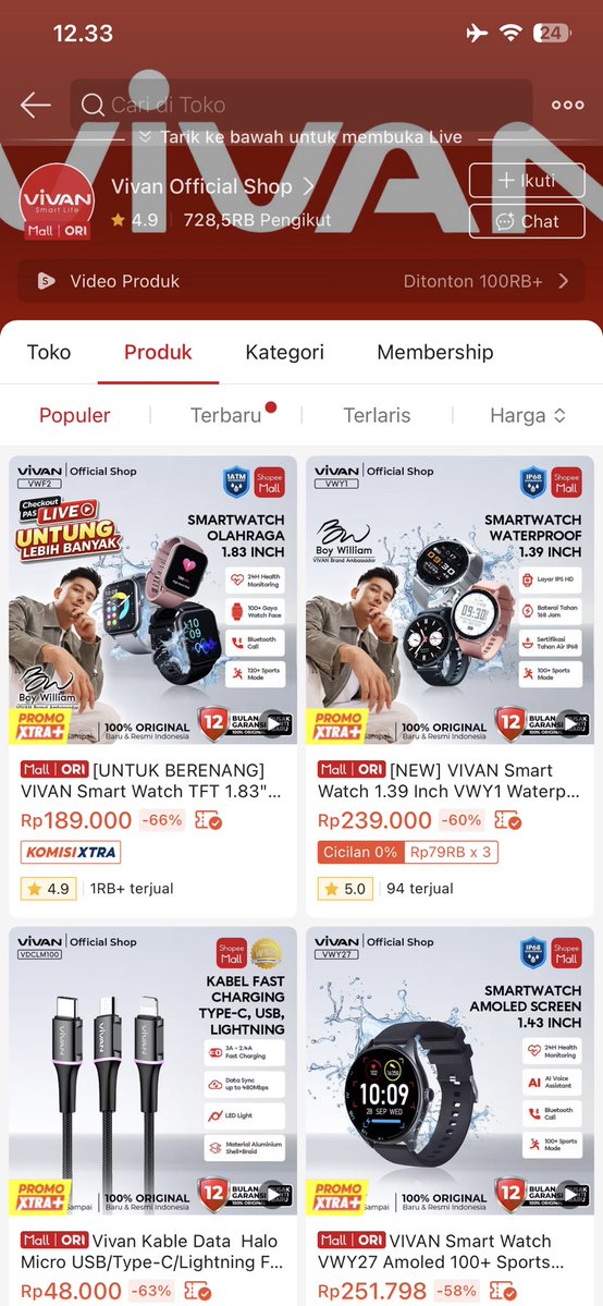 callmelatxr's tweet photo. IN THIS ECONOMY, SMARTWATCH CAKEP NGGAK HARUS MAHAL‼️😭

Nemu yang desainnya cakep, fiturnya lumayan lengkap, tapi harganya masih aman buat dompet 👇
ITEL
VIVAN 
ADVAN
AOLON
HUAWEI

Yang mana nih, yang bikin kalian pengen checkout ?👀 https://t.co/Zmc2efNl12