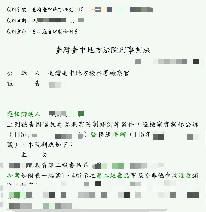 Whitemeteor666's tweet photo. 剛上法院判決文找資料時
看到一個熟悉的名字

蠻好奇她與毒��談話紀錄是什麼
會被法官列為書證記錄在判決書內😏 https://t.co/C5WiLq135Y