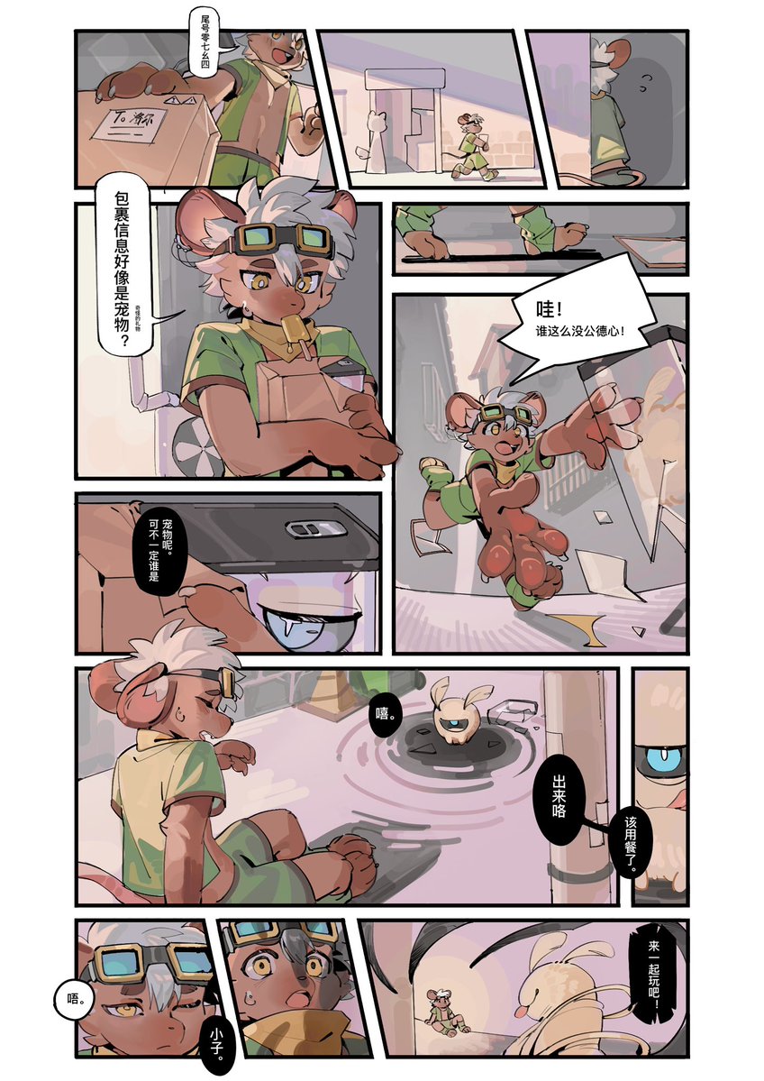 lucky456852's tweet photo. 宠物“包裹”
委托人：风蒲 洛尔 https://t.co/Of4dvIA22k