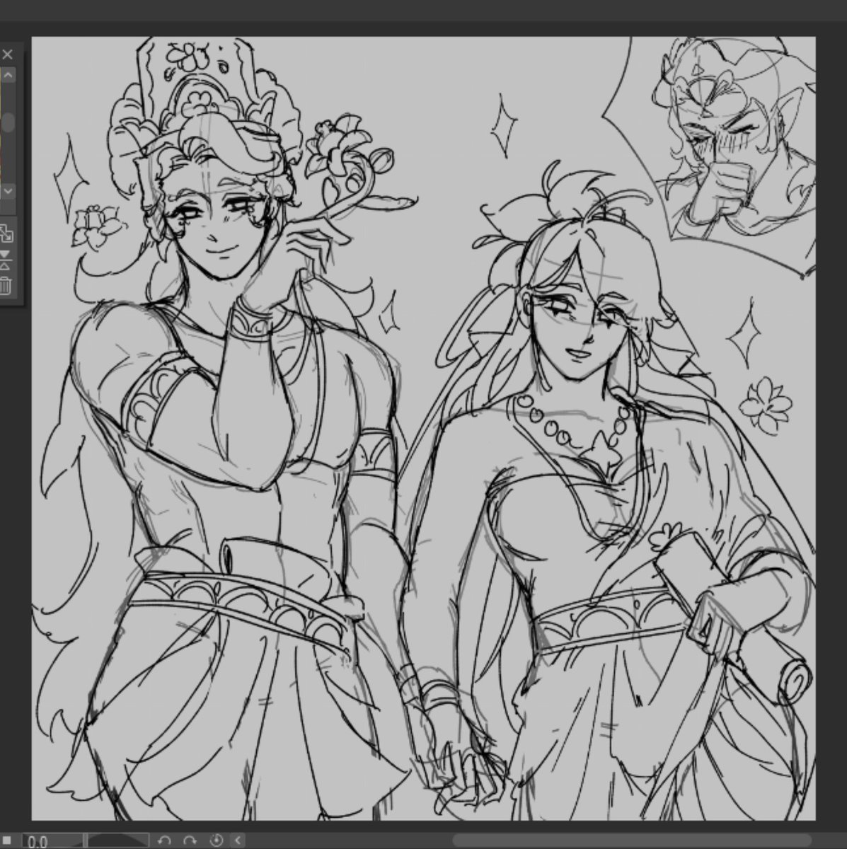Ironhoeee's tweet photo. Ppl from spicelands call them "Two Fragrant Flower from Spice Palace"

Spreading my polyume agenda https://t.co/bGB8q42yko