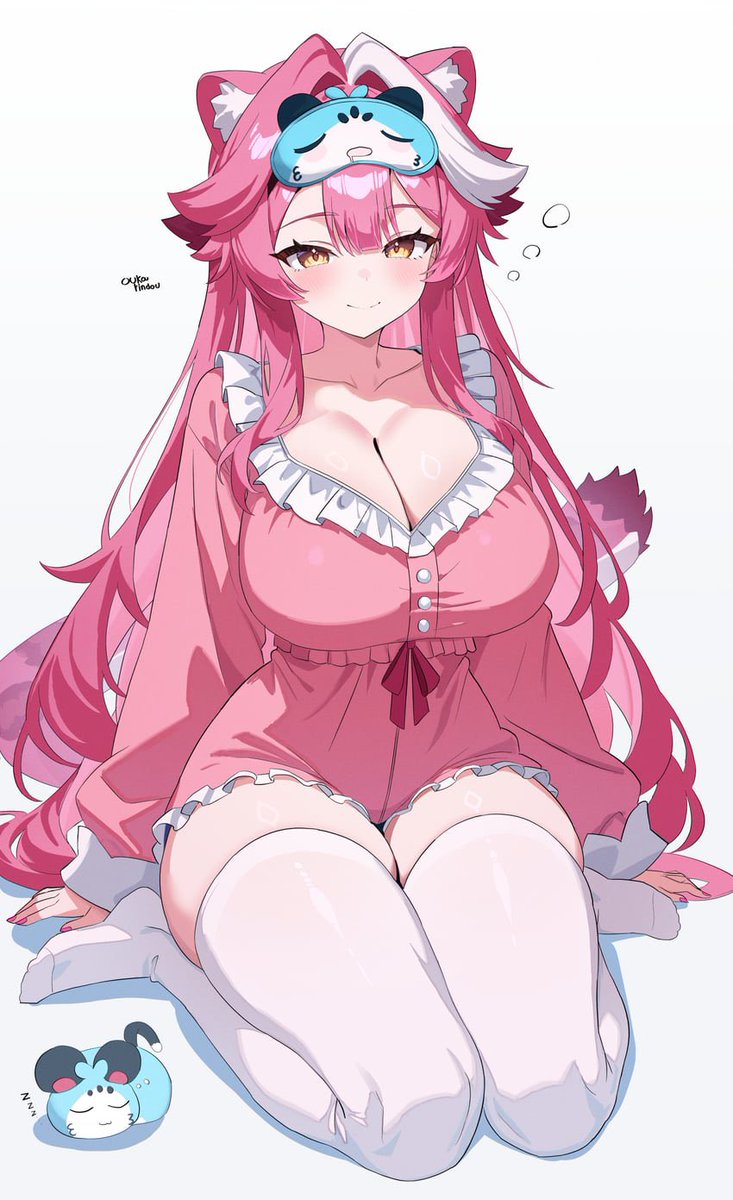 PinkKittyWife's tweet photo. “Hello, hello~

It’s I your resident mommy cat! 

I had a long day, you would not believe! But I made us some snacks and I hope we can have a good night together~” https://t.co/gHT996k8wW