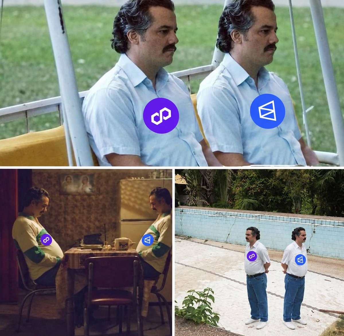 vadim_web3's tweet photo. Polygon community waiting for $POL to pump.
Polymarket community waiting for $POLY airdrop.

Turns out we have more in common than just the blockchain. 😃 https://t.co/LyJ056tsF8