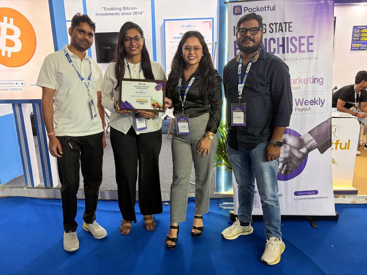 zebpay's tweet photo. Day 2, done! 🧡
Another day of great conversations, new connections and plenty of #crypto discussions at the #FinbridgeExpo.
Thanks to everyone who stopped by the ZebPay booth! 👋 https://t.co/GuHUVkMbNn