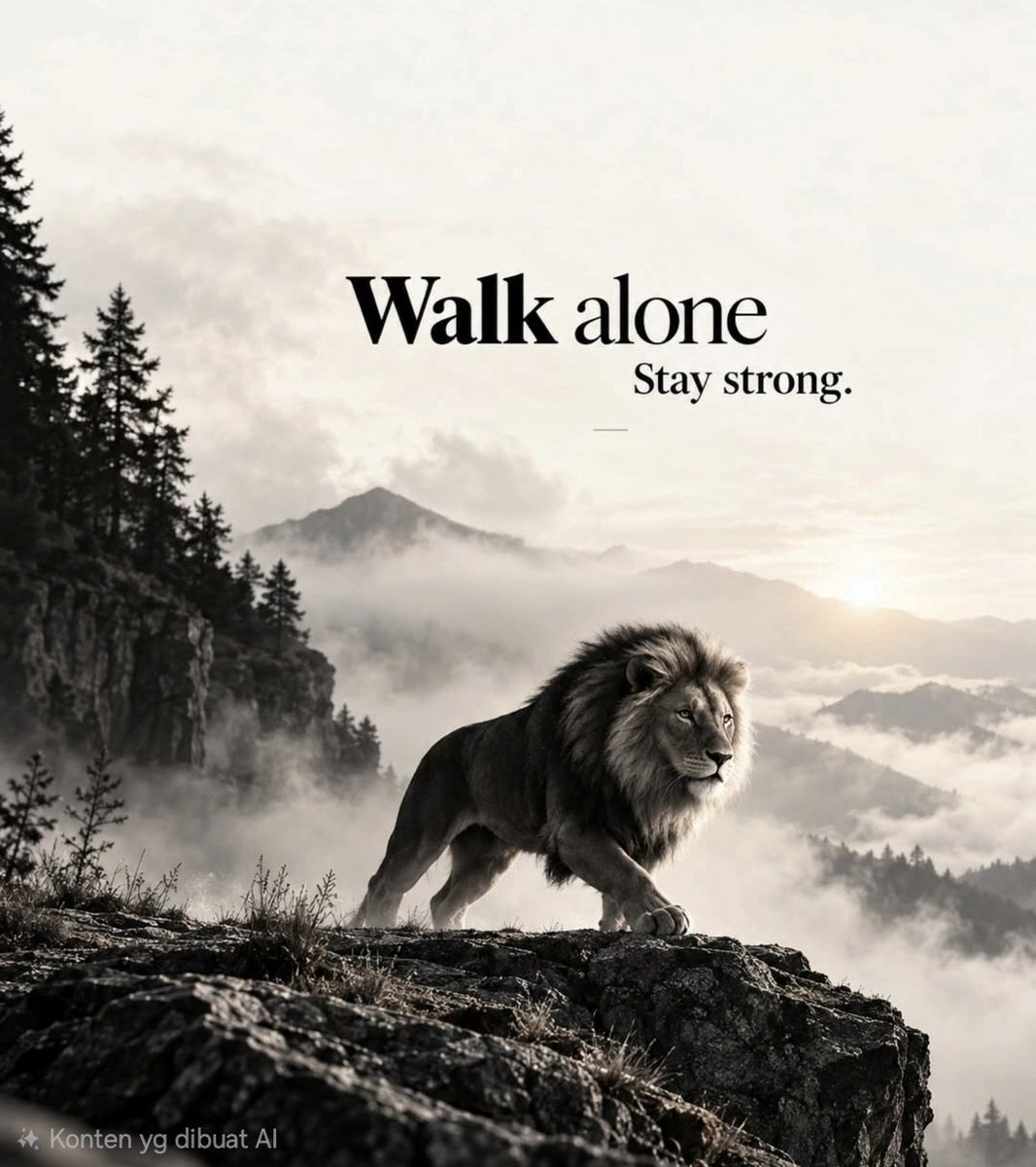 fadjroeL's tweet photo. Walk alone, stay strong... face it with a grin ~ #BungFADJROEL https://t.co/9DTxQ6WizJ