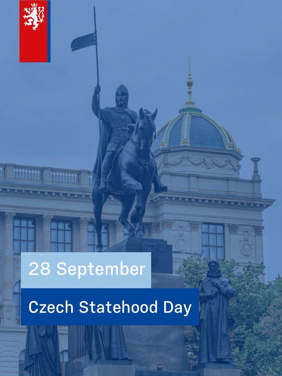 CzechDoha's tweet photo. 🇨🇿 The Day of Czech Statehood reminds us of the roots of our state, its historical continuity, and the values that endure to this day. On St. Wenceslas Day, we pay tribute to a legacy that has shaped the identity and statehood of our country for centuries. https://t.co/4e5tdl6SHN