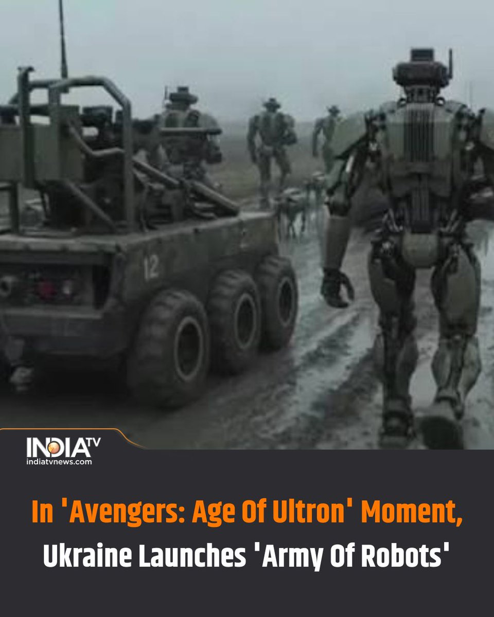 indiatv's tweet photo. Ukraine is launching a new "Army of Robots", the country's former defence minister Mykhailo Fedorov announced on Saturday, as the country steps up its push to bring more machines into warfare to minimise the loss of human lives on the front lines
#RussiaUkraineWar #armyofrobots https://t.co/9RDbfn4Jpb