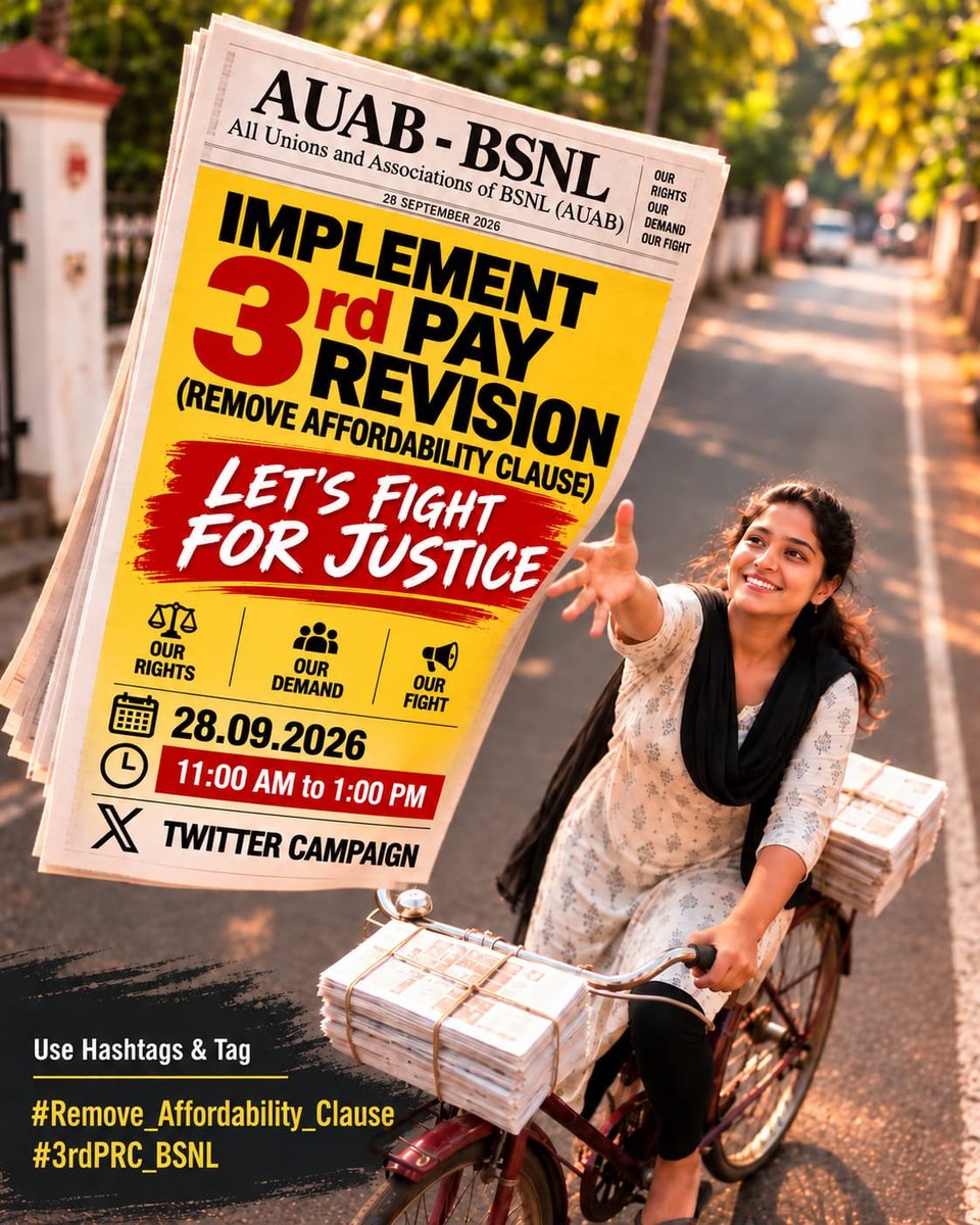 JitendraKKori's tweet photo. #Remove_Affordability_Clause
#3rdPRC_BSNL https://t.co/MT1DGknZQg