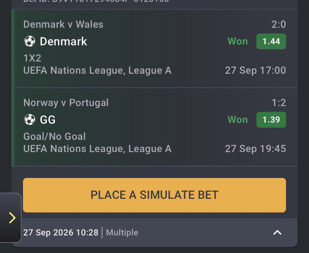 LifeofAdunni's tweet photo. Triple 💥💥💥 on Bet9ja ✅✅ https://t.co/HFo5TE7VLb
