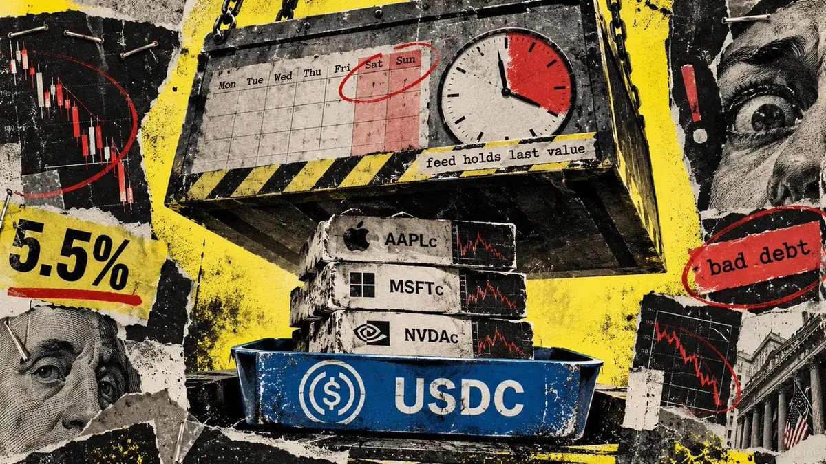 RWABDUS's tweet photo. Sept. 25: Aave accepts Coinbase stock tokens as USDC collateral. Weekend feeds may freeze while liquidations stay open.

25日，Aave 用 Coinbase 股票代币作 USDC 抵押；周末价格源冻结，清算仍开放，时点成风险。

#RWABD #Web3 #Coinbase #Stablecoins #Redemption https://t.co/V70jKis57p
