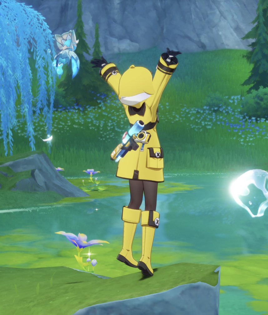 Lumileste's tweet photo. Yay! I finally got it~ 🦆
Nova inspired fit!!! Now I'm waiting for the frog one to come back 🙏🏻 https://t.co/h4a0Mc7naB
