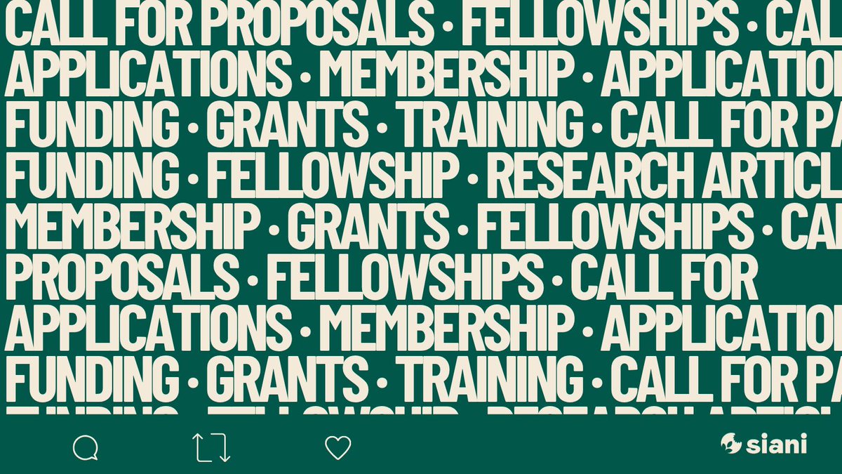 SIANIAgri's tweet photo. Your next opportunity could be here! Explore calls for proposals, job opportunities, and #FundingOpportunities in #FoodSystems and #agriculture. 

https://t.co/DoeEbsNfAm https://t.co/lThVsABkAd